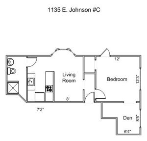 1 bedroom apartment for rent madison wi